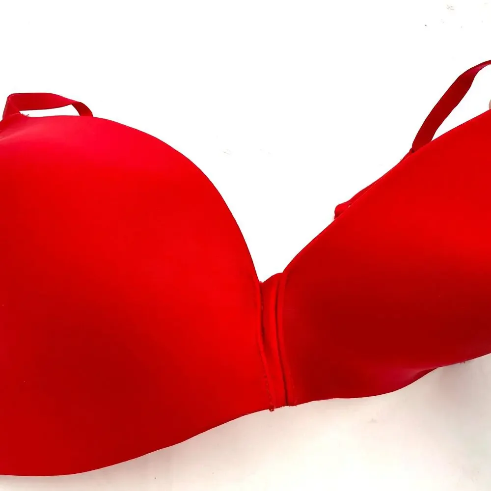 Victoria's Secret Red Wireless No Wire Bra Size 36D